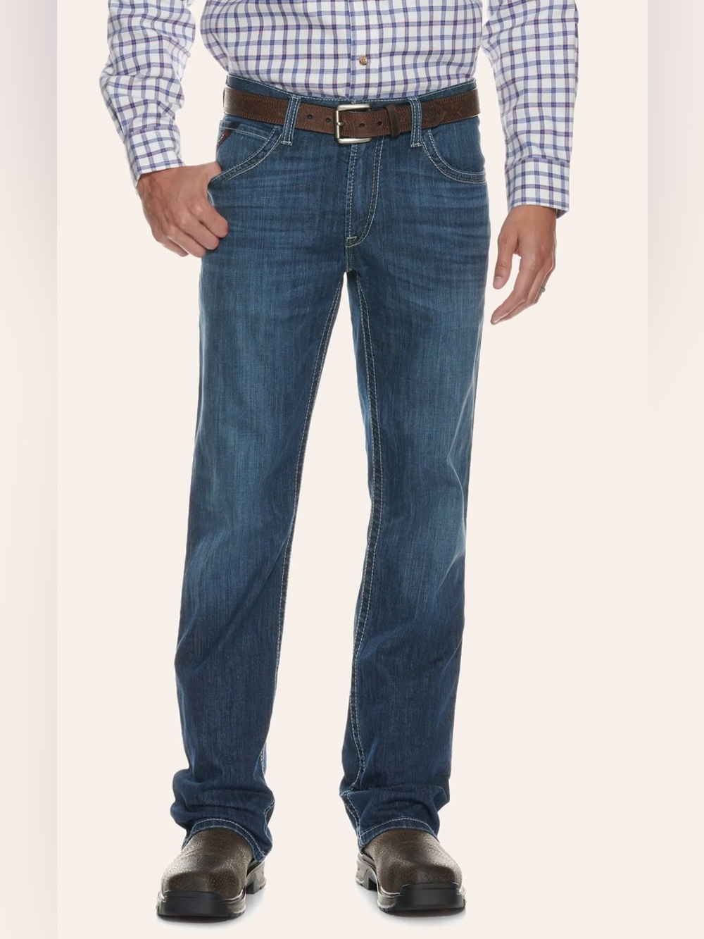 Ariat FR M4 Relaxed Stretch DuraLight Boundary Boot Cut Jeans   Size: 33